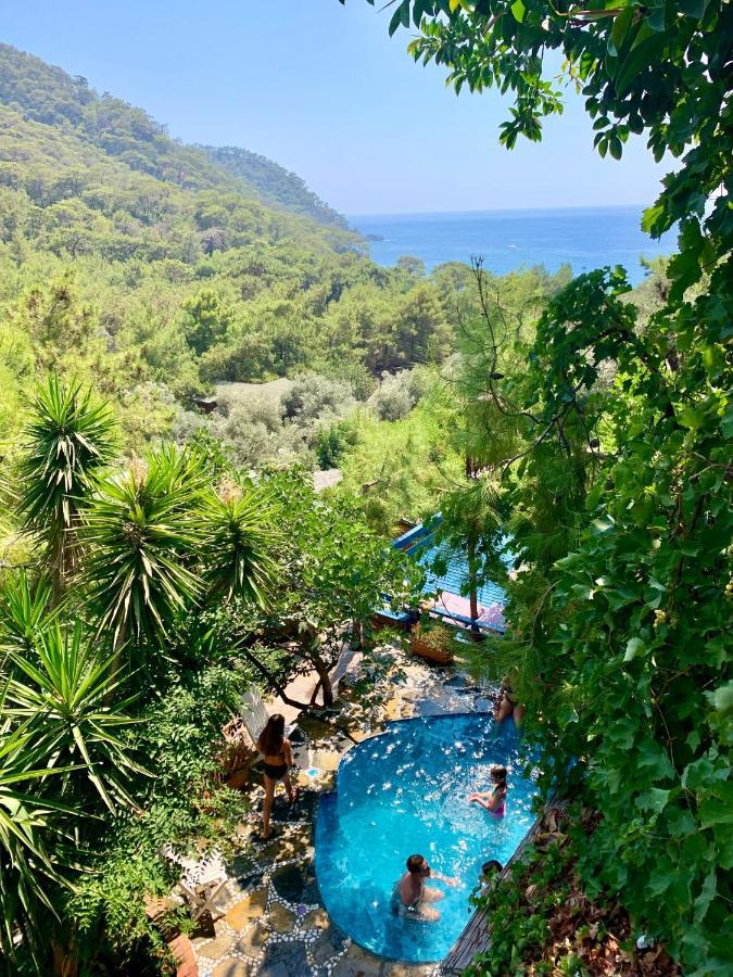 Large Bungalow With Sea View In Kabak Bay, Oeluedeniz Fethiye Bagian luar foto
